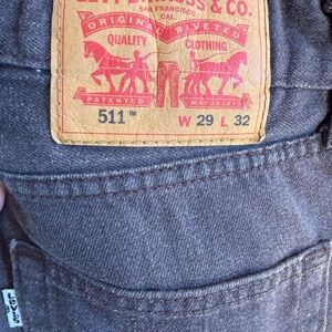 Levi's Men's Dark Brown Slim Jeans